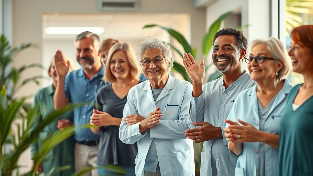 Diverse patients grateful after chiropractic and functional medicine care at clinic